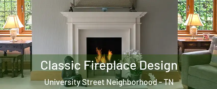 Classic Fireplace Design University Street Neighborhood - TN