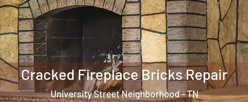 Cracked Fireplace Bricks Repair University Street Neighborhood - TN