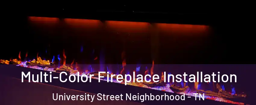 Multi-Color Fireplace Installation University Street Neighborhood - TN