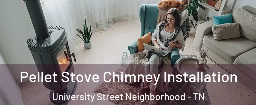 Pellet Stove Chimney Installation University Street Neighborhood - TN